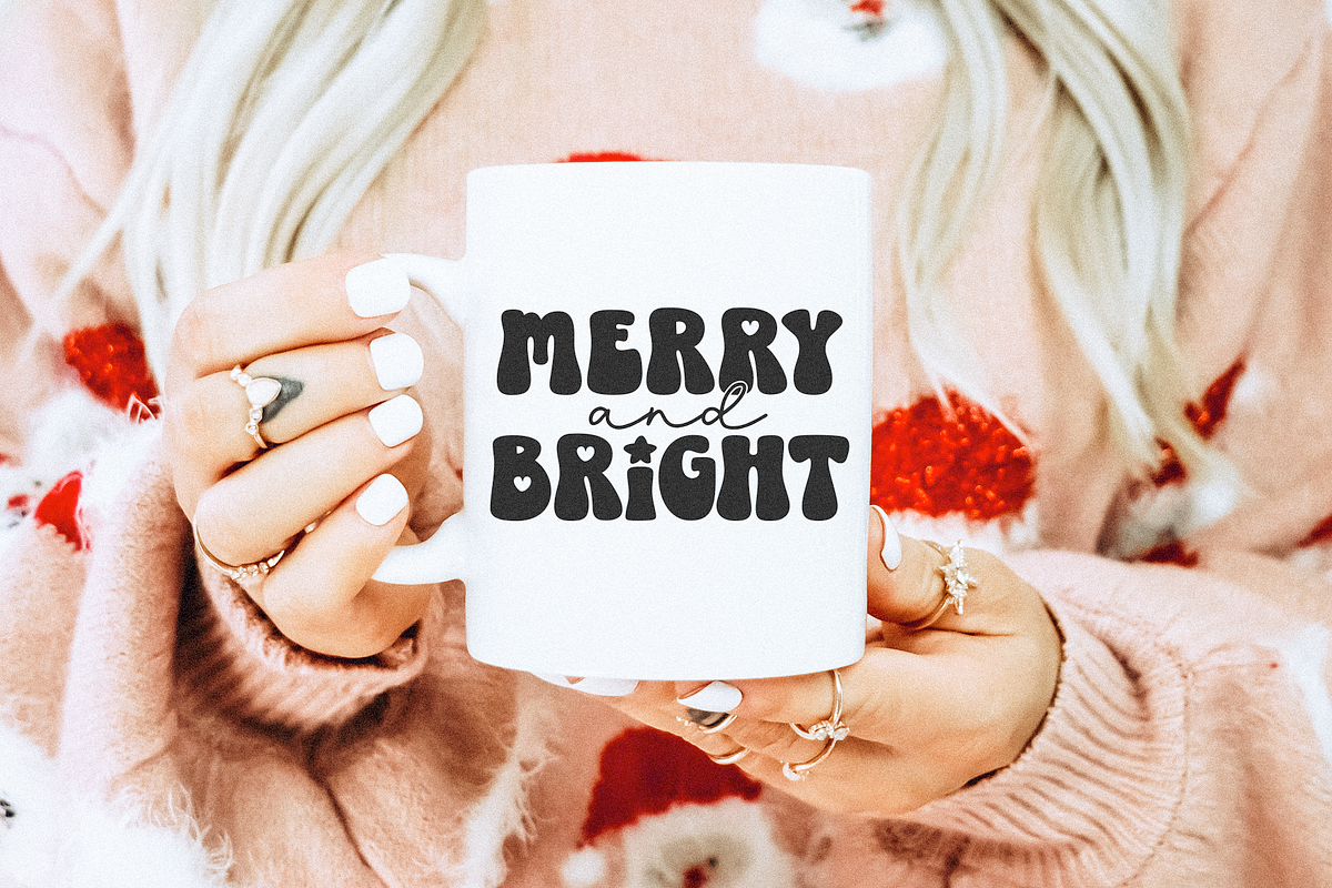 Jolly Days | Retro Christmas Font, a Sans Serif Font by KA Designs (Photo 9 of 11)