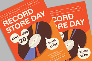 Record Store Day Flyer, a Flyer Template by Gumico Studio.