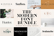 The Chic & Unique Modern Font Bundle, a Sans Serif Font by Tropical Type (Thumbnail 1 of 40)