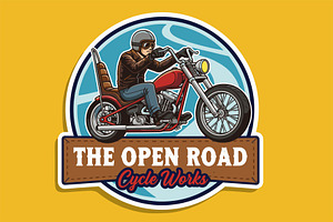 The Open Road Cycle Works, a Decorative Illustration by Izdihaar_Studio