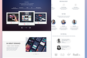 Alaxy (One Page PSD Template), a Landing Page Template by Rebound  (Thumbnail 2 of 3)