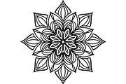 Minimal Black Lotus Mandala, a Decorative Illustration by Designer_Momina (Thumbnail 17 of 21)