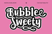Bubble Sweety Cute Script Font, a Handwritten Font by WhymoreArt (Thumbnail 1 of 8)