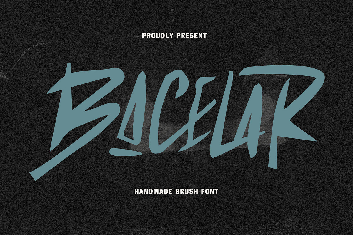Bacelar Unique Handmade Brush Font, a Handwritten Font by Maulana Creative (Photo 1 of 7)