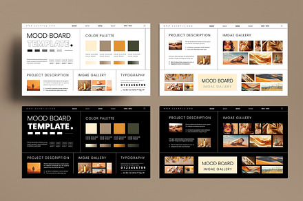Mood Board Template, an UI Kit Template by MightyDesign