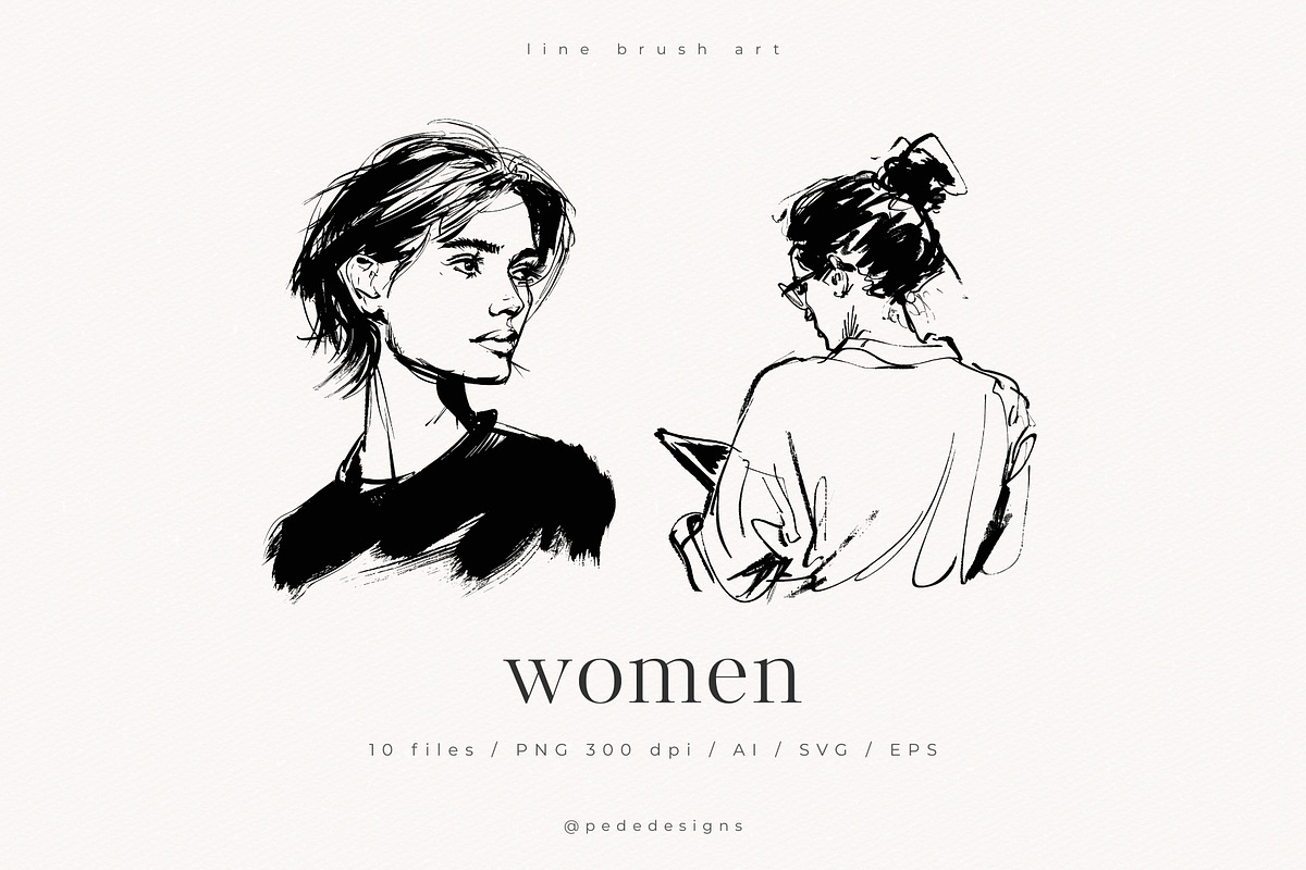 Women I, a Person Illustration by PeDe Designs (Photo 1 of 6)
