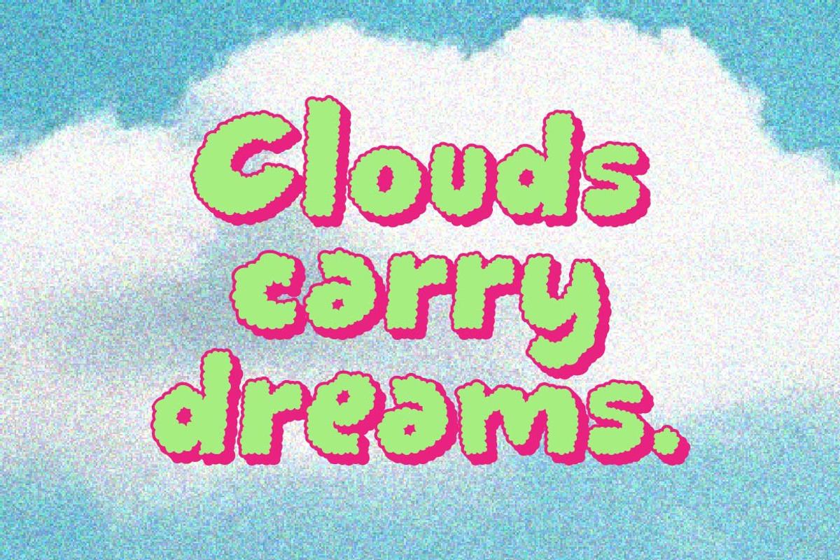 Groovy Kloud Font, a Handwritten Font by GroovyFontCo (Photo 3 of 9)