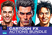 Cartoon FX Photoshop Actions Bundle, an Action Add-On by iHemalaya (Thumbnail 1 of 4)