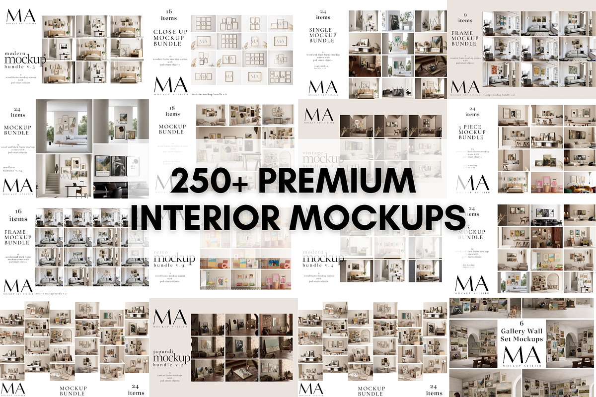 850 Frame Mockups Bundle, a Household Mockup by Mockup Art Atelier (Photo 7 of 31)