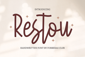 Restou Handwritten Font