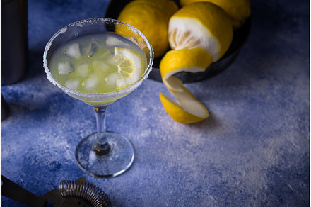 Lemon citrus Margarita or Martini, a Food & Drink Photo by Yulia Furman