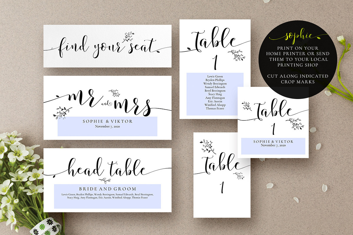 Rustic Wedding Seating Cards, Sophie, an Invitation Template by Alice Bluefox (Photo 9 of 10)