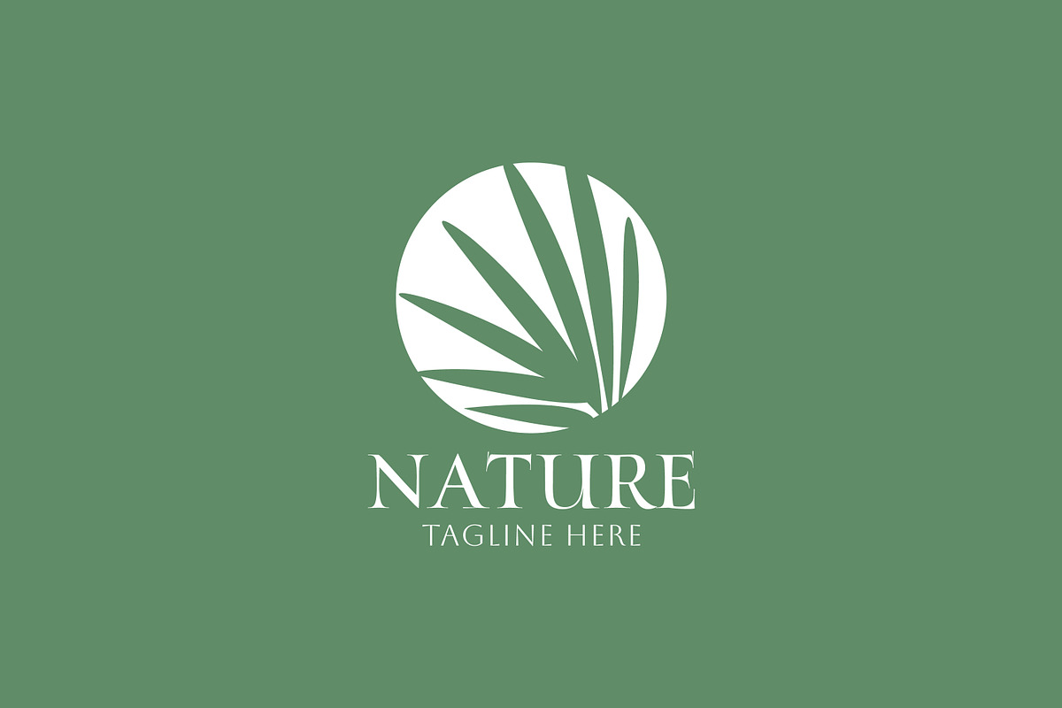 Nature Tropical Leaf Silhouette Logo, a Branding & Logo Template by Signatoro (Photo 2 of 3)