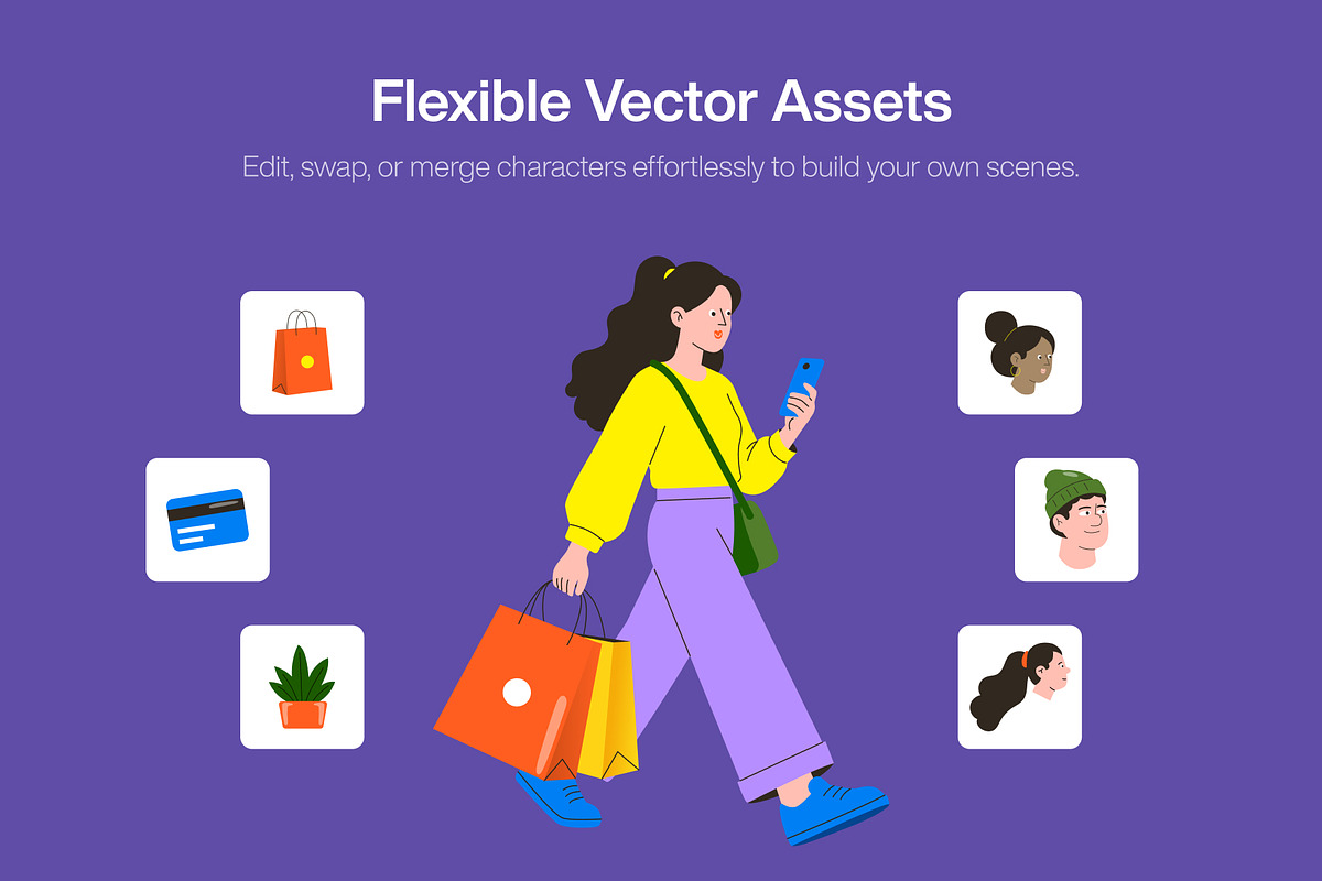 100 E-Commerce Illustration Bundle, a Person Illustration by Brickclay (Photo 4 of 6)