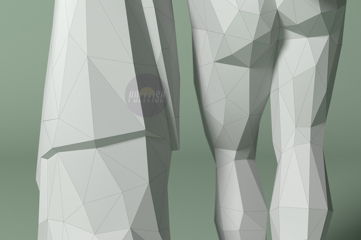DIY Statue Set #1 3D model template, a Templates & Theme by PolyFish (Photo 7 of 17)
