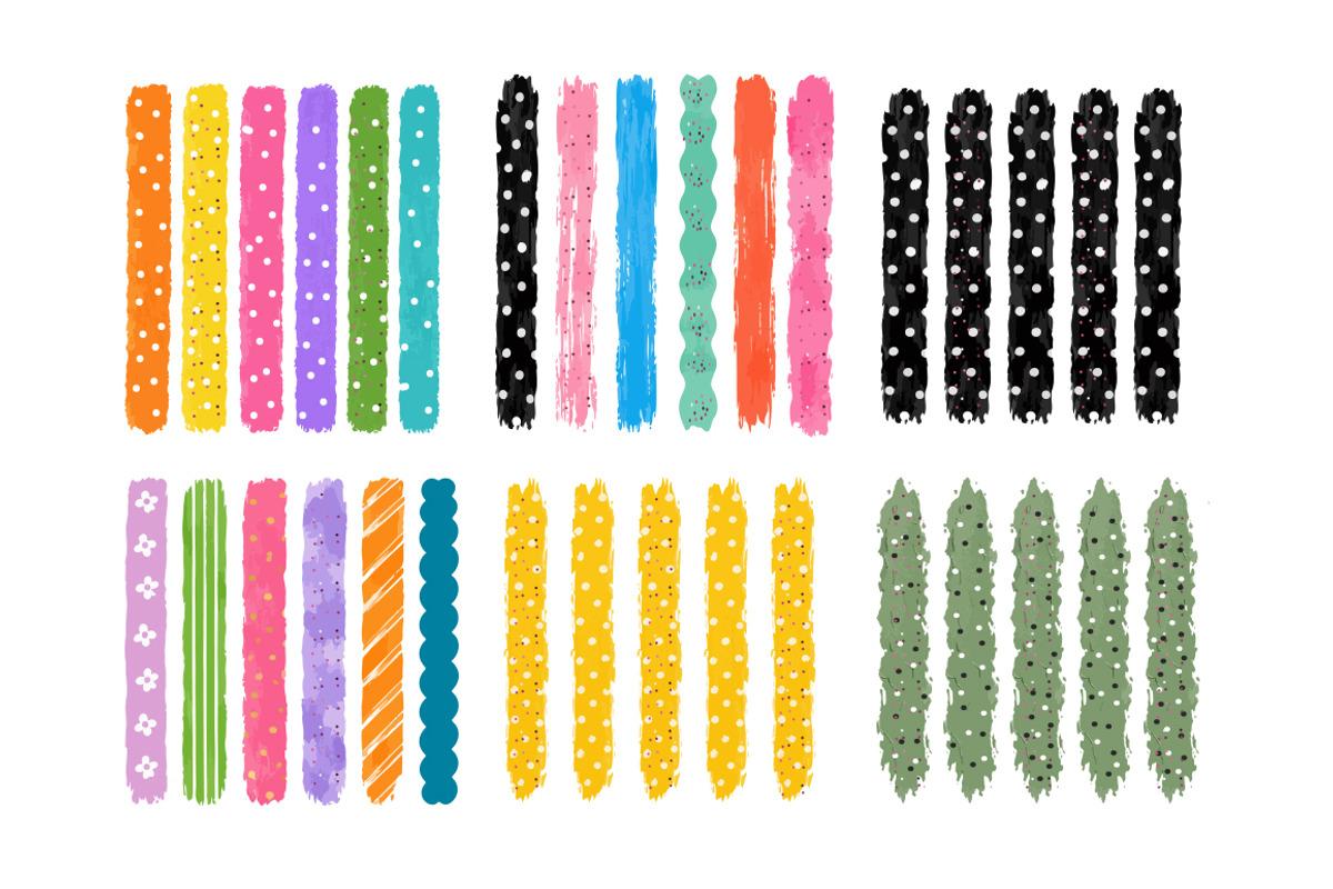 Brush Stripe Background PNG Bundle, a Background Graphic by FiveStarCrafting (Photo 3 of 3)