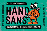 Hand Sans | Handwritten Marker Font, a Handwritten Font by Odd Copy (Thumbnail 1 of 6)