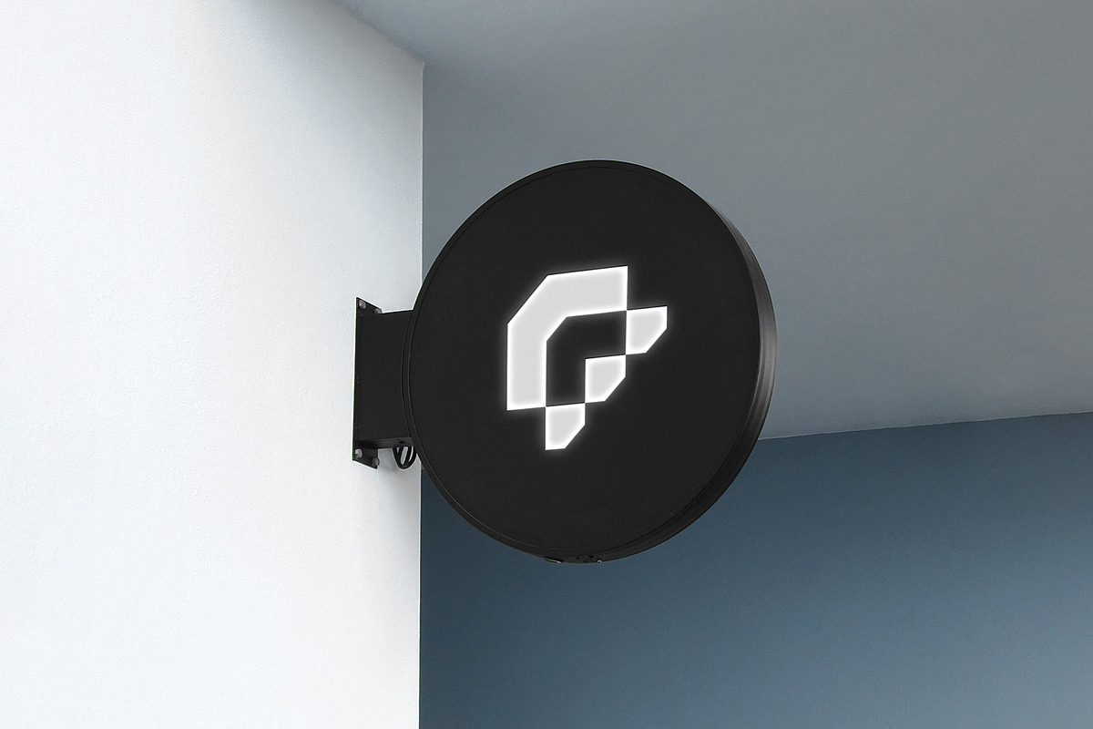 Logo Mockup Modern Sign, an Advertising Mockup by Asylab (Photo 3 of 5)