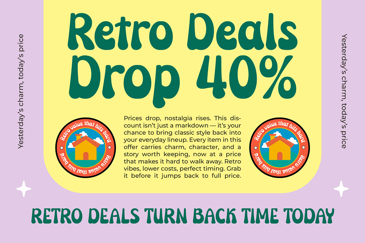 Nostalgic Nineties Retro Typeface, a Script Font by Jaruka (Photo 7 of 10)