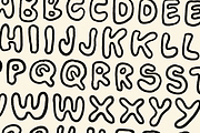 Goops Outlines! Handwritten! Font!, a Font by Studio Funshop by Kelli (Thumbnail 4 of 7)