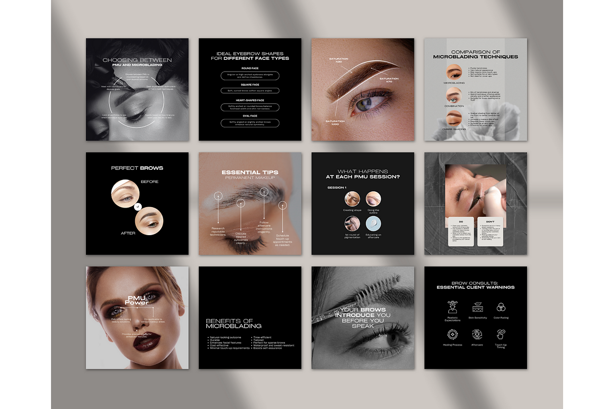 PMU & Microblading Template - Canva, a Social Media Template by TheTemplateTopia (Photo 7 of 10)