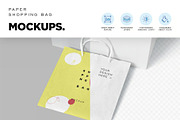 Square Kraft Shopping Bag Mockup, a Packaging Mockup by megostudi0 (Thumbnail 7 of 7)