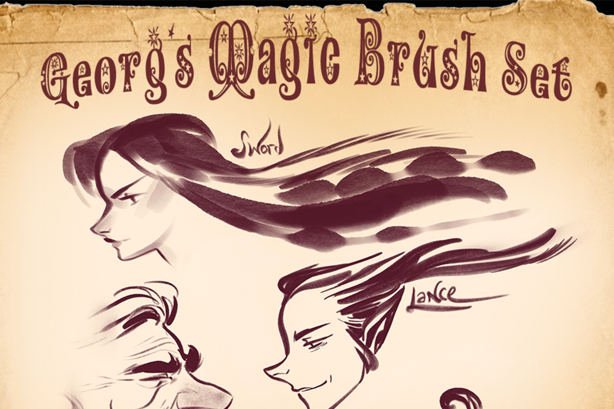 ✨MAGIC Procreate Set: 55+ Brushes, a Brush Add-On by Georg's Procreate Brushes (Photo 1 of 10)