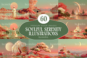 60 Peaceful Serenity Illustrations, a Decorative Illustration by Incomelion (Thumbnail 1 of 11)