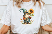 Watercolor Summer Gnome Clipart, an Illustration by CraftArtStudio (Thumbnail 4 of 6)