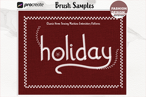 61 Home Embroidery Stitch Brushes