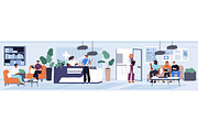Patients, doctor in hospital, clinic, a Healthcare Illustration by PaperTrident (Thumbnail 1 of 3)