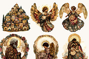 Watercolor Nativity Scene Clipart, a Person Illustration by Design Scotch (Thumbnail 4 of 8)