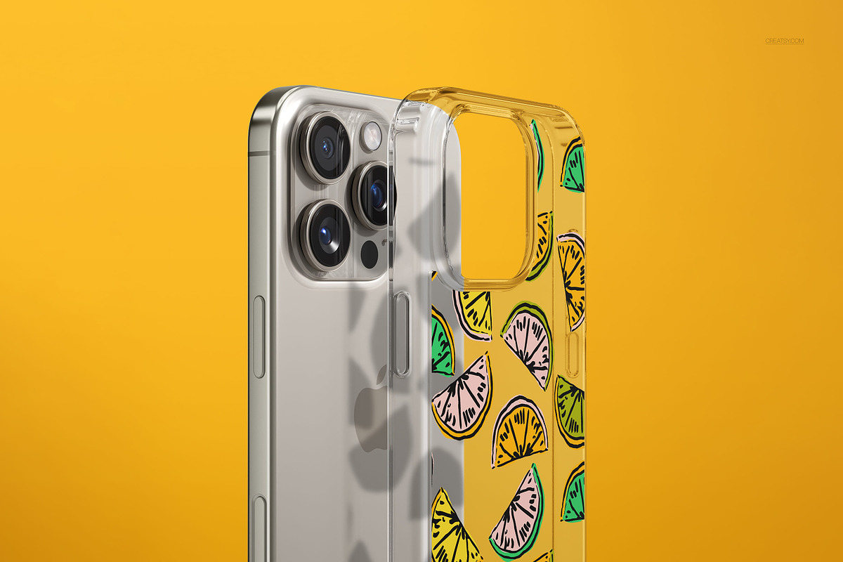 Phone 16 Pro Max Clear Case Mockup, an iPhone Mockup by creatsy5 (Photo 9 of 18)