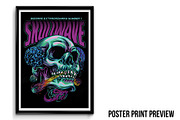 Skullwave Part 1 T-Shirt Design, an Illustration by badsyxn (Thumbnail 3 of 4)