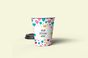 Paper cup design mockup PSD, a Cups & Container Mockup by Rami's Mockups (Thumbnail 4 of 8)