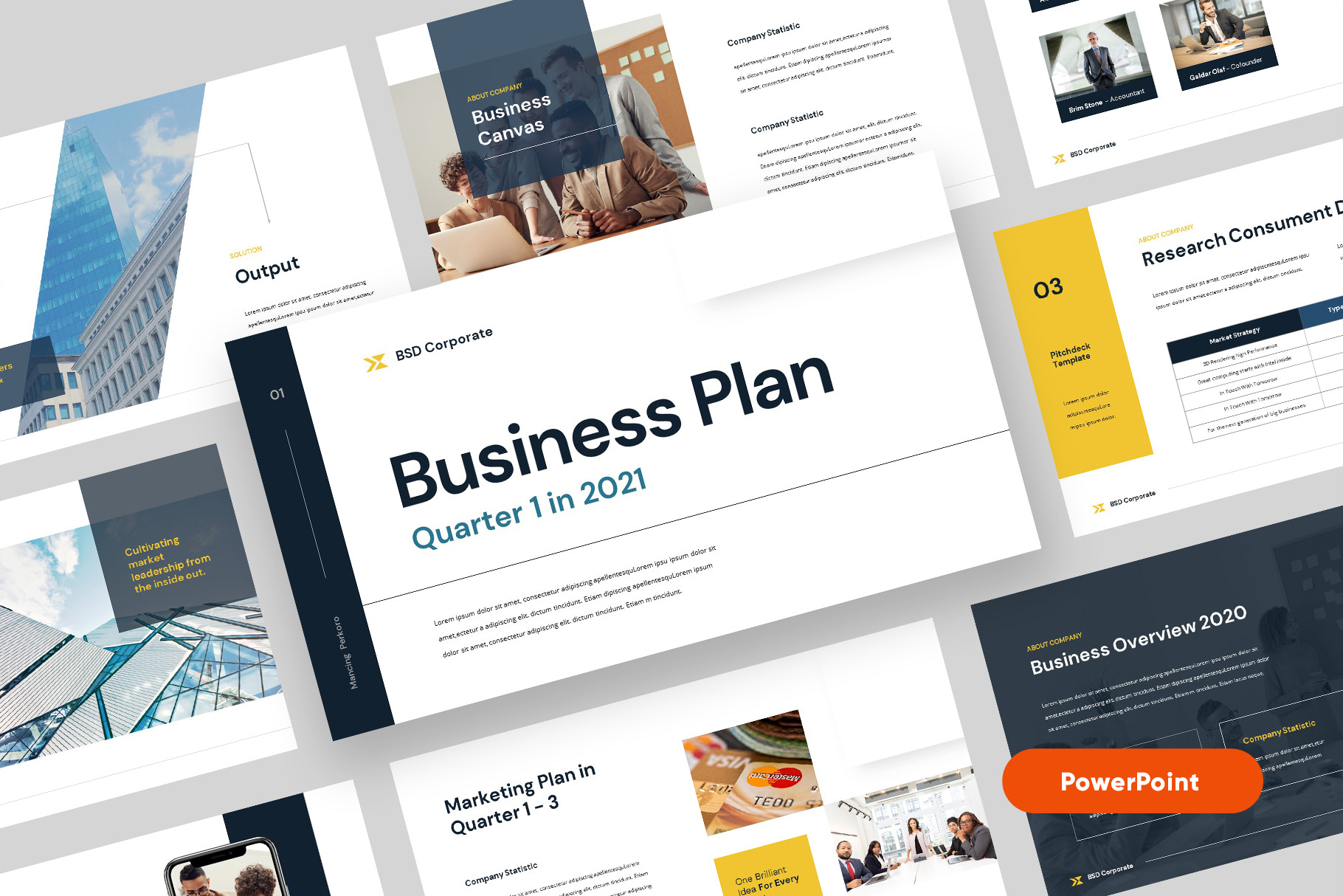 Business Plan Powerpoint Template, a Presentation Template by rgbryand
