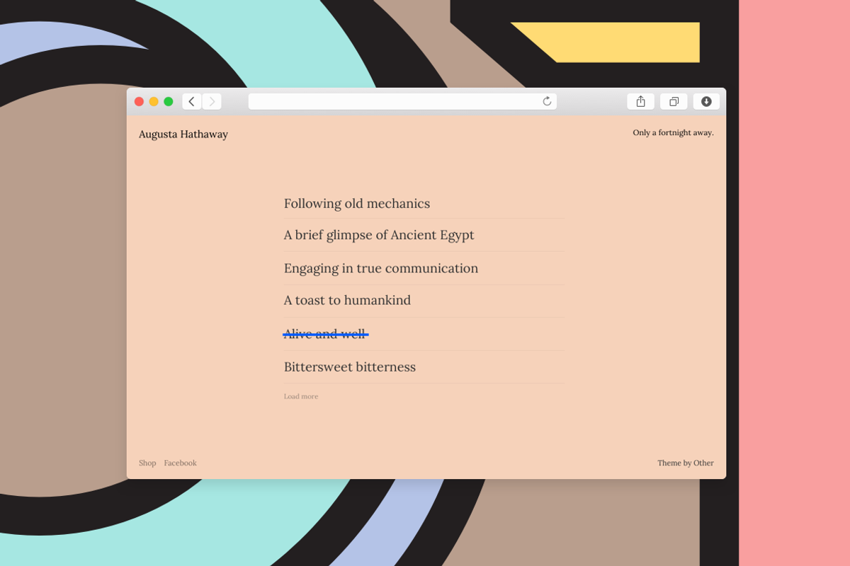 Other Writer, a Websites & App Template by Other Themes (Photo 3 of 4)