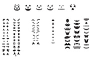 Jack-O-Lantern Pumpkin Faces Vectors, a Graphic by Design Panoply (Thumbnail 2 of 3)