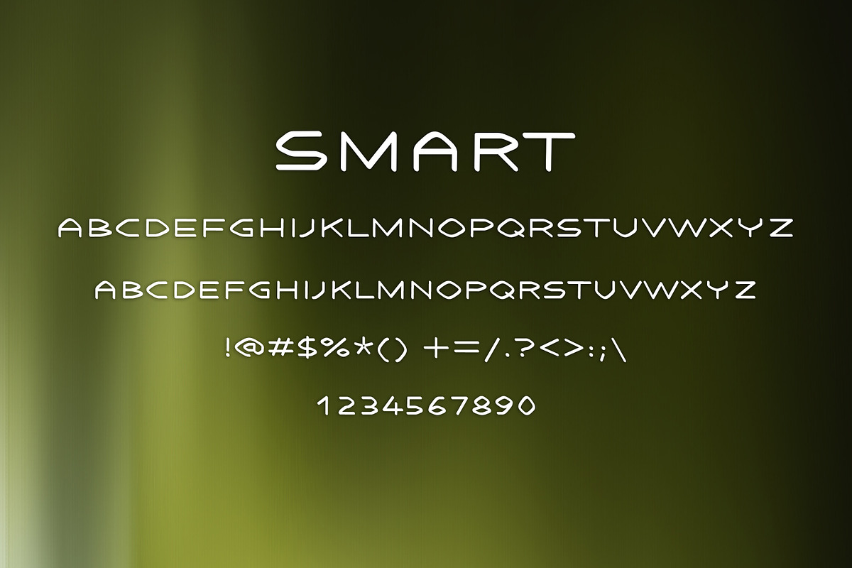 SMART font preview 2