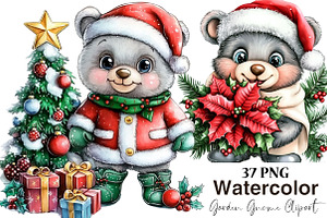 Garden Gnome Clipart Bundle