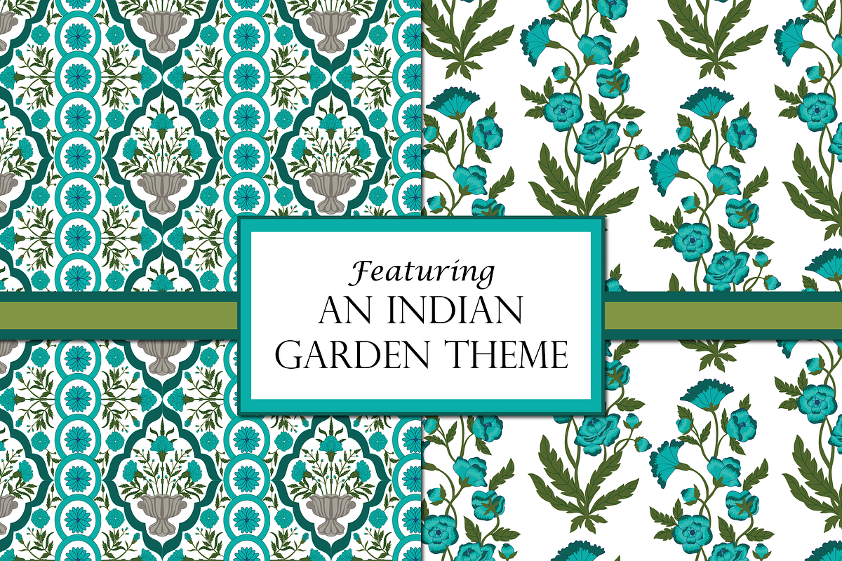 Boho Patterns Olive and Teal, a Pattern Graphic by RachelStudio (Photo 3 of 10)
