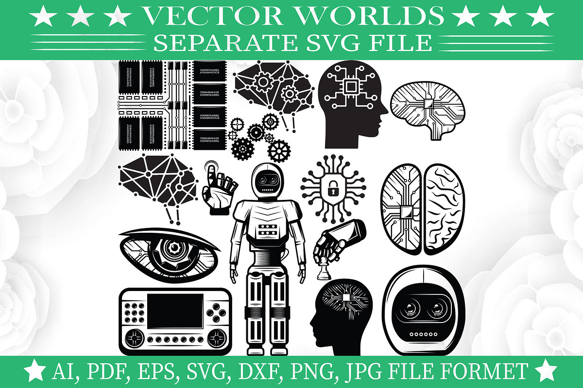 Artificial Intelligence Svg, AI SVG, an Object Graphic by VectorWorlds