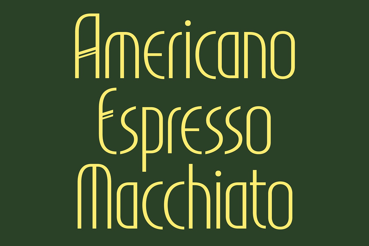 CS Hubert – Art Deco Font, a Sans Serif Font by Craft Supply Co. (Photo 3 of 8)