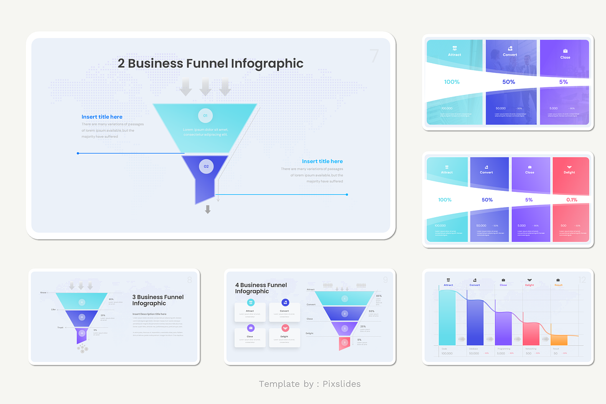 Business Funnels Keynote, a Presentation Template by Pixslides (Photo 4 of 6)