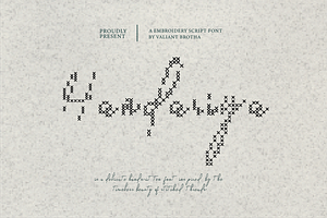 Handriya | A Embroidery Script Font