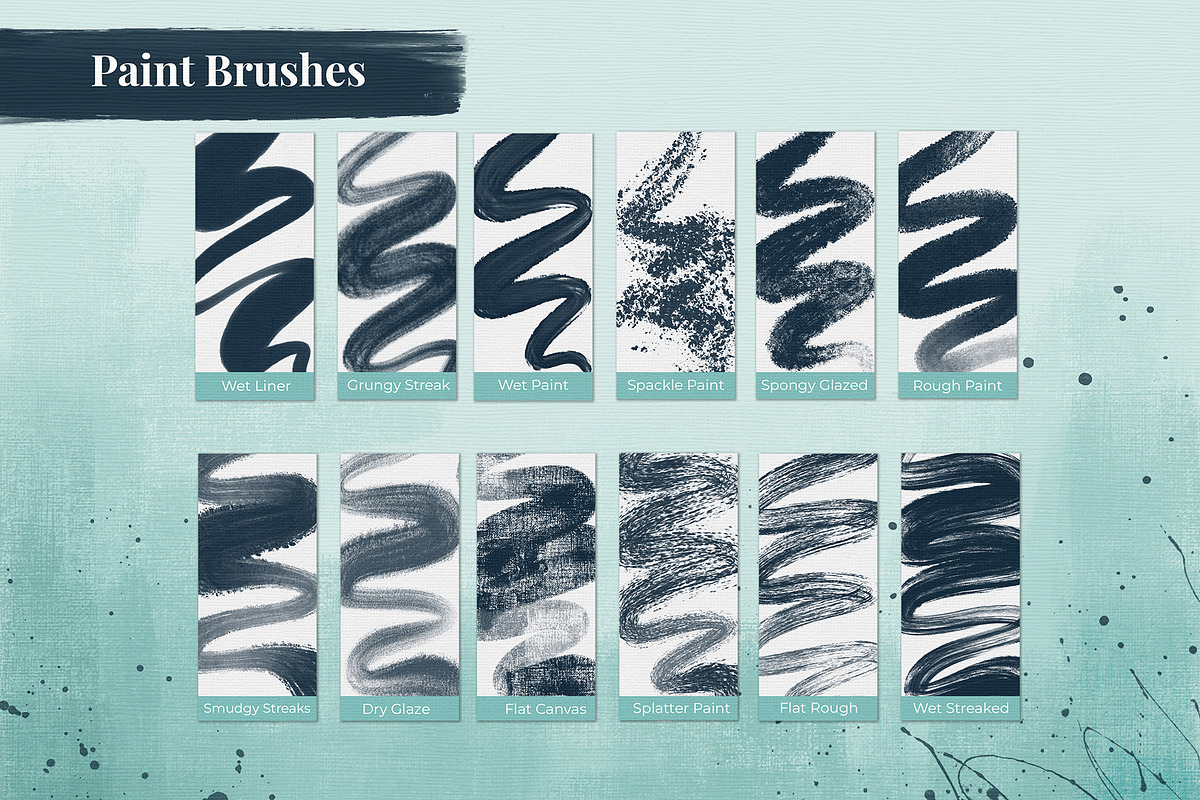 Distressed Paint Set for Procreate, a Brush Add-On by Cynlop Ink (Photo 3 of 10)