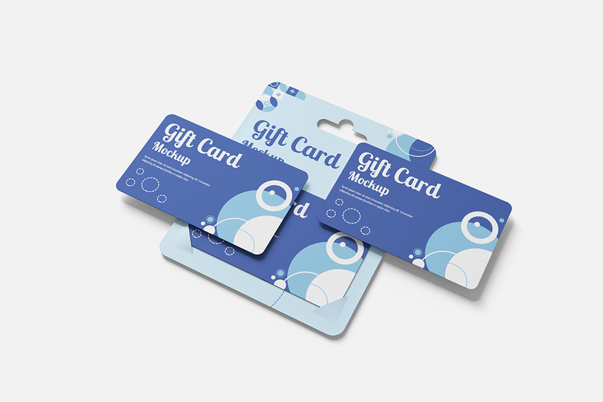 Gift Card Mockup For Branding, an Advertising Mockup by bimockup (Photo 5 of 6)
