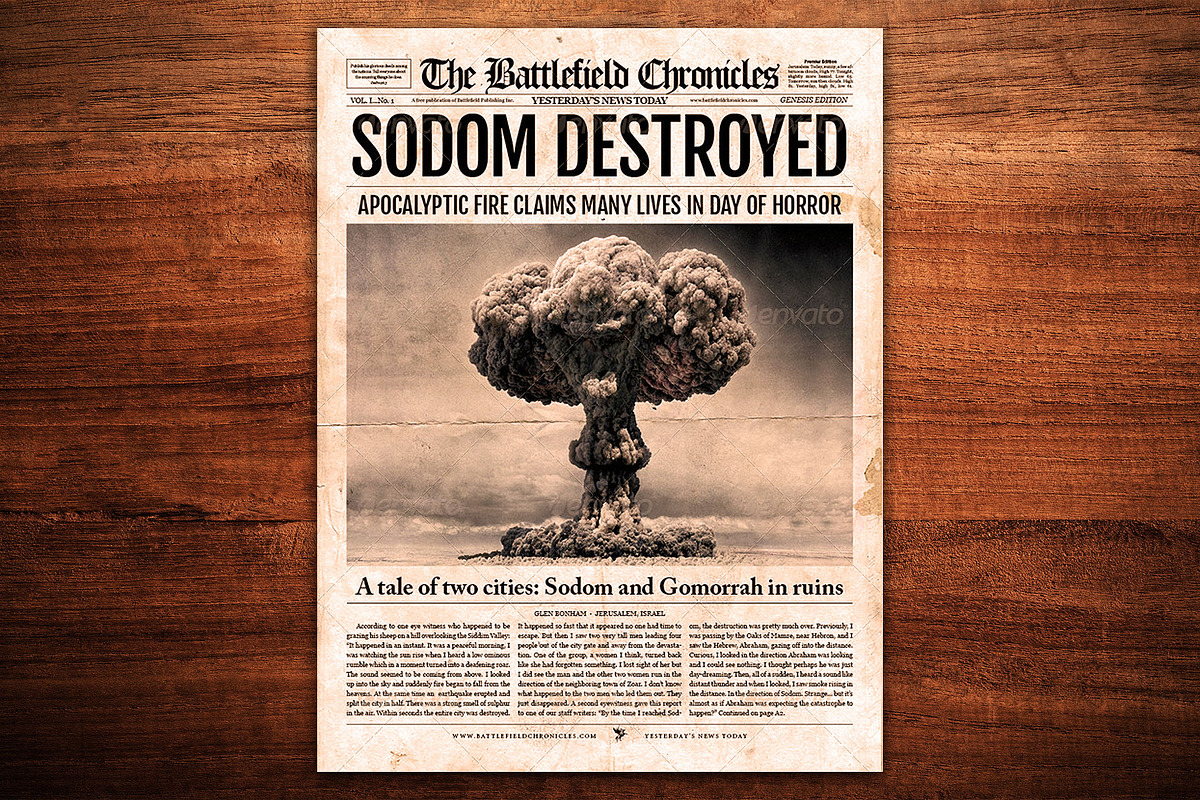Newspaper Template for InDesign, a Magazine Template by Newspaper Templates (Photo 1 of 12)