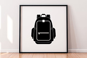 Backpack Silhouette SVG, an Object Illustration by newminddesign (Thumbnail 5 of 5)