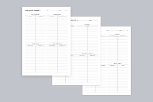 Meal Planning Pages Set V-13